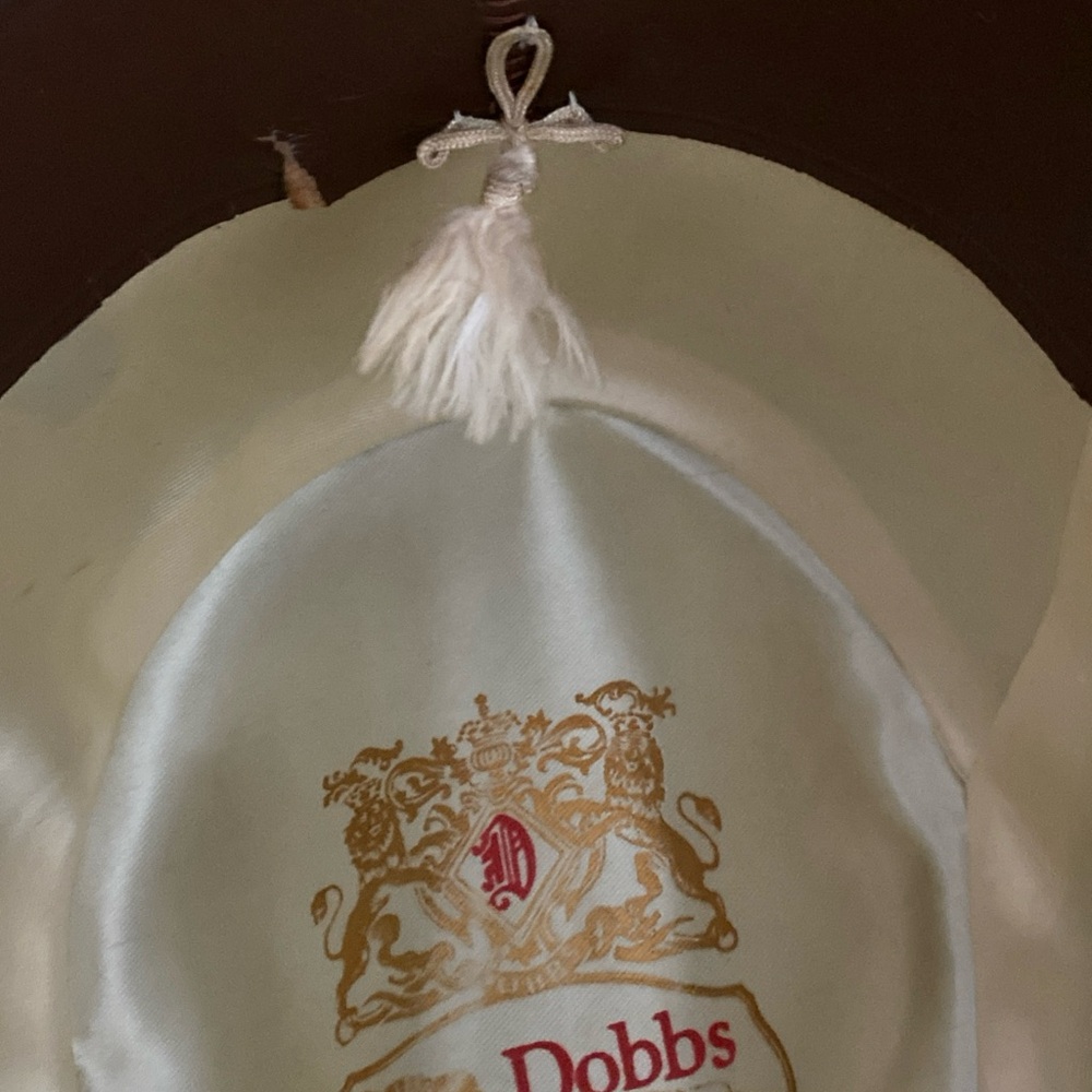Dobbs Fifth Avenue New York Hat Black Felt Twenty Fedora (READ)👇 7 1/4 - Picture 6 of 11